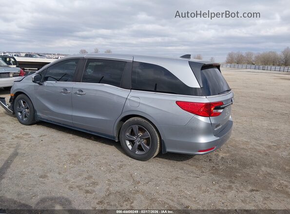 5FNRL6H5XMB013301 2021 HONDA ODYSSEY Gray Trasero izquierdo