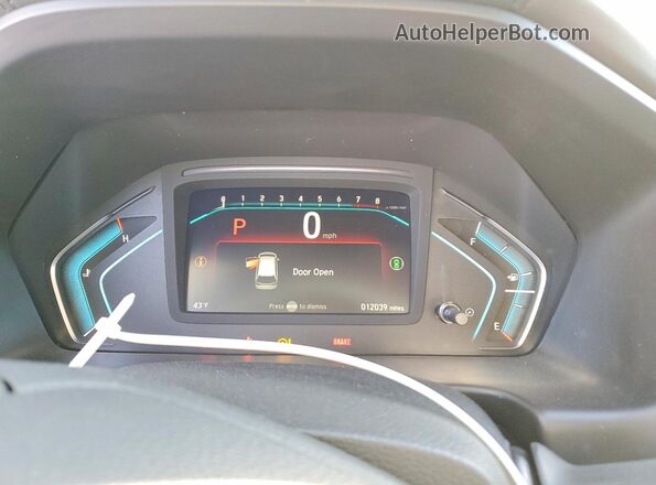 5FNRL6H64RB076264 2024 HONDA ODYSSEY Black ხელსაწყოთა პანელის ხედი