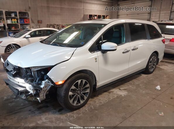 5FNRL6H65RB054449 2024 HONDA ODYSSEY White Առջևի ձախ երեք քառորդ տեսարան