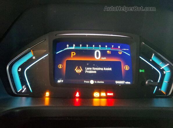 5FNRL6H73PB001058 2023 HONDA ODYSSEY White Vista del cuadro de instrumentos