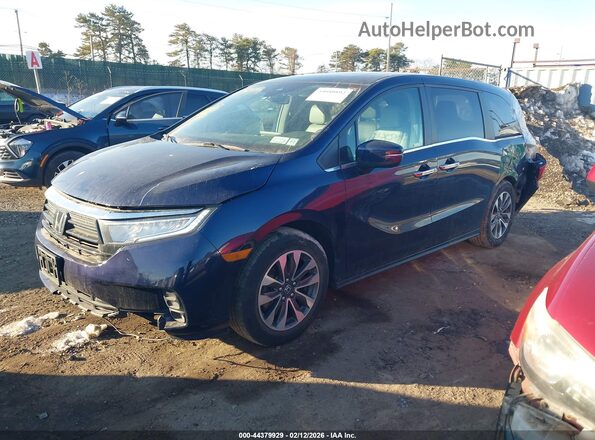 5FNRL6H75MB041136 2021 HONDA ODYSSEY Blue Передня ліва чверть
