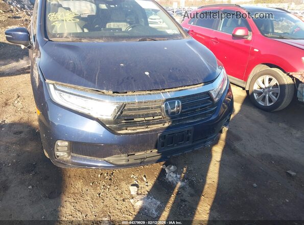5FNRL6H75MB041136 2021 HONDA ODYSSEY Blue Вид задньої частини салону