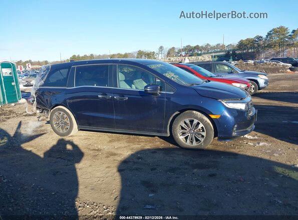5FNRL6H75MB041136 2021 HONDA ODYSSEY Blue Панорамний вид салону 360°