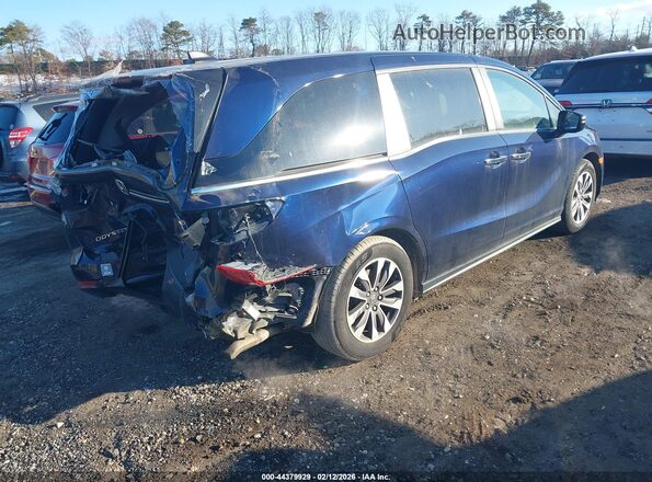 5FNRL6H75MB041136 2021 HONDA ODYSSEY Blue Задня права чверть