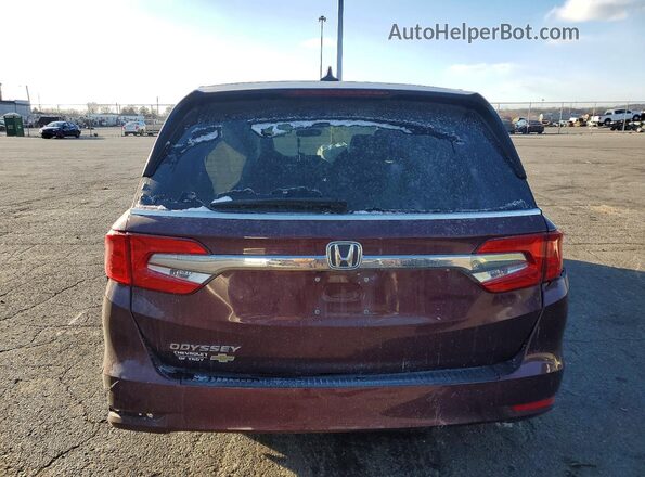 5FNRL6H77KB138299 2019 HONDA ODYSSEY Burgundy Rear view