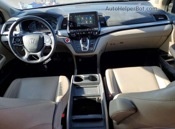 5FNRL6H78JB101616 2018 HONDA ODYSSEY Charcoal Dashboard view