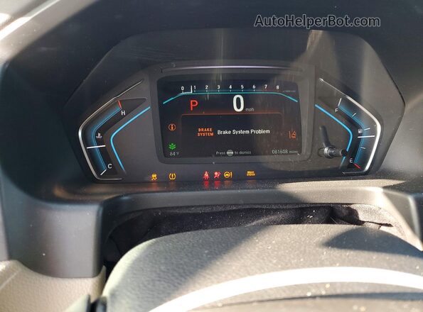 5FNRL6H78JB101616 2018 HONDA ODYSSEY Charcoal Instrument cluster view
