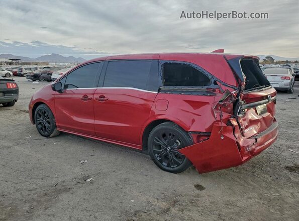 5FNRL6H78SB003428 2025 HONDA ODYSSEY Красный Задняя левая четверть