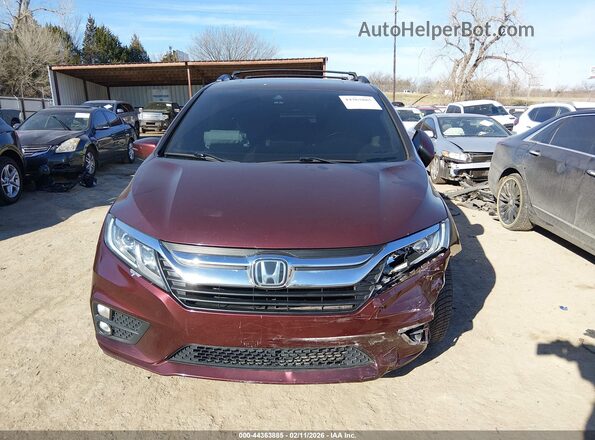 5FNRL6H79KB005737 2019 HONDA ODYSSEY Burgundy 