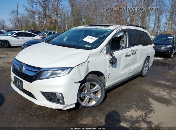 5FNRL6H7XKB119004 2019 HONDA ODYSSEY White Առջևի ձախ երեք քառորդ տեսարան