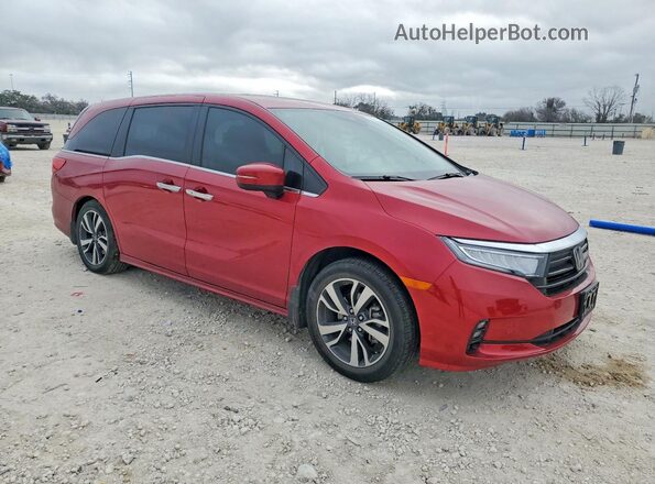 5FNRL6H88NB066932 2022 HONDA ODYSSEY Red Front right