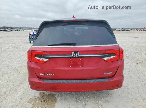 5FNRL6H88NB066932 2022 HONDA ODYSSEY Red Rear view