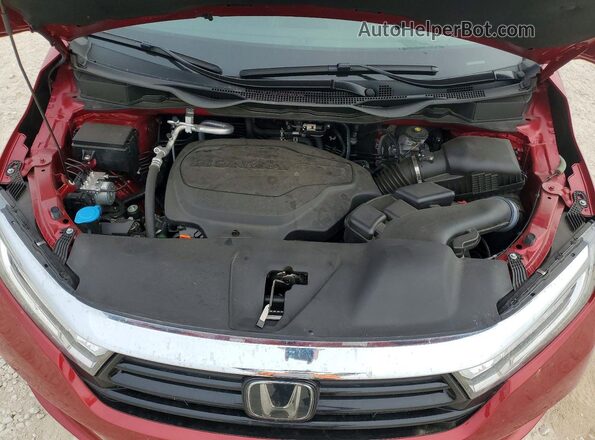 5FNRL6H88NB066932 2022 HONDA ODYSSEY Red Engine compartment view