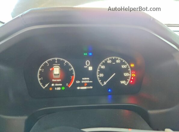5FNRL6H89SB016021 2025 HONDA ODYSSEY White Вид щитка приладів