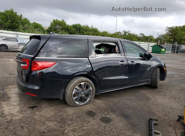 5FNRL6H95RB047463 2024 HONDA ODYSSEY Black Trasero derecho