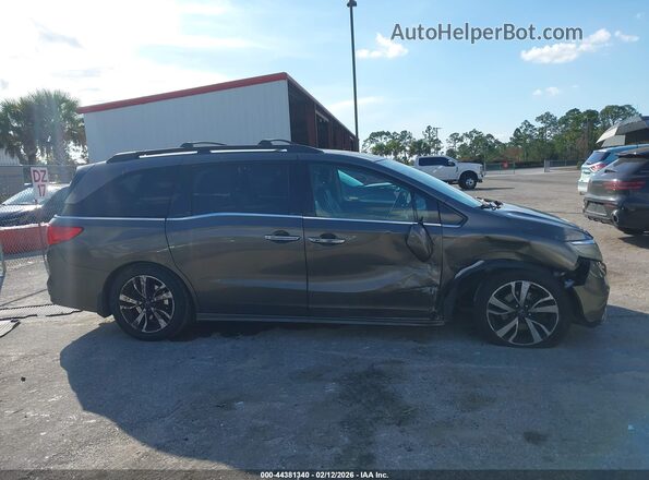 5FNRL6H9XJB065784 2018 HONDA ODYSSEY Brown Вид задньої частини салону