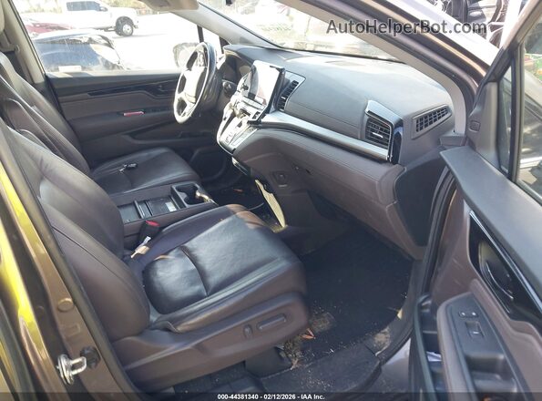5FNRL6H9XJB065784 2018 HONDA ODYSSEY Brown Вид салону спереду