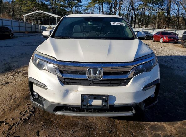 5FNYF5H4XKB019746 2019 HONDA PILOT Белый Вид спереди