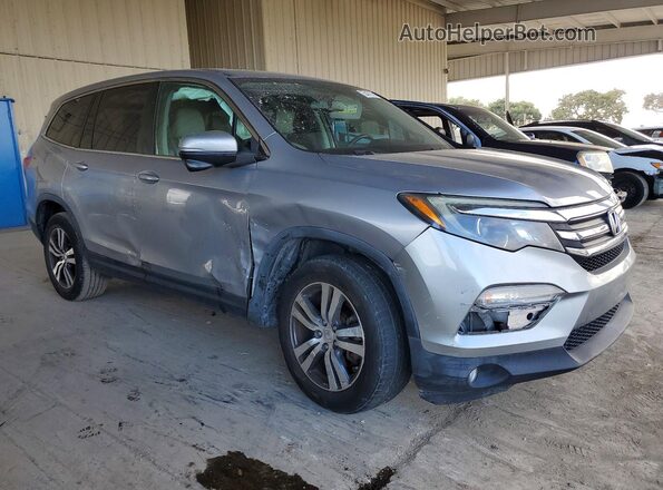 5FNYF5H52JB009655 2018 HONDA PILOT Silver Front right