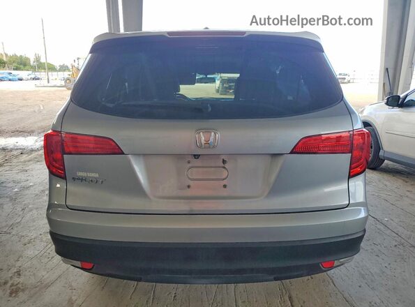 5FNYF5H52JB009655 2018 HONDA PILOT Silver Rear view
