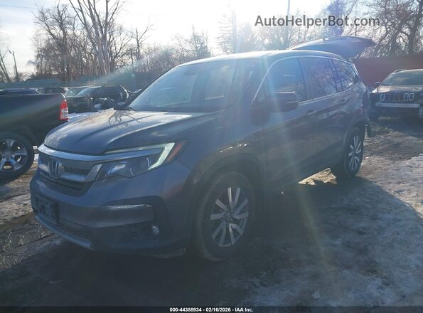 5FNYF5H57MB008991 2021 HONDA PILOT Gray Передня ліва чверть