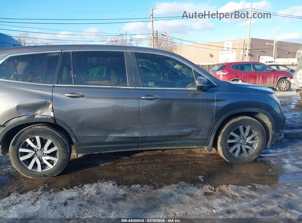 5FNYF5H57MB008991 2021 HONDA PILOT Gray Вид задньої частини салону