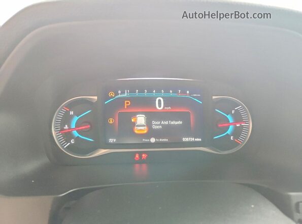 5FNYF5H69NB025317 2022 HONDA PILOT White Instrument cluster view