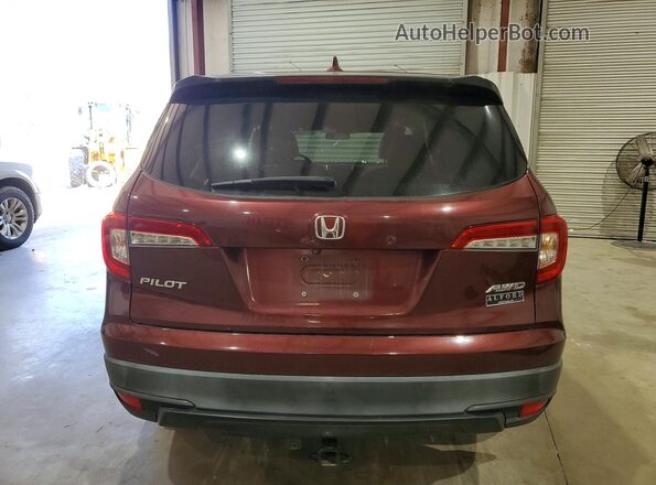 5FNYF6H17KB021434 2019 HONDA PILOT Бордовый 