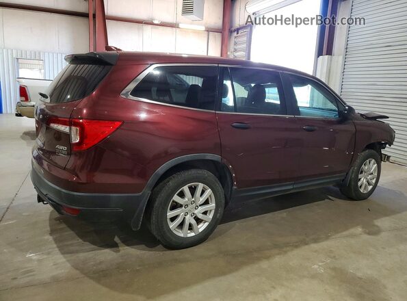 5FNYF6H17KB021434 2019 HONDA PILOT Бордовый 
