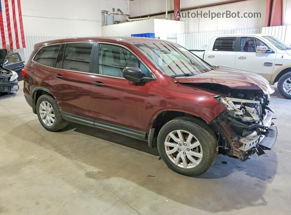 5FNYF6H17KB021434 2019 HONDA PILOT Бордовый 