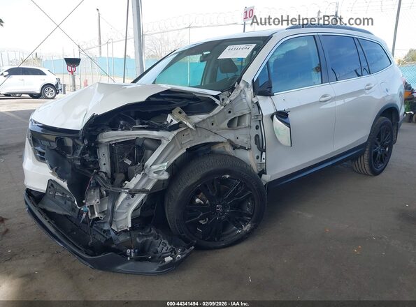 5FNYF6H20NB096103 2022 HONDA PILOT White წინა მარცხენა ხედი სამი მეოთხედიდან
