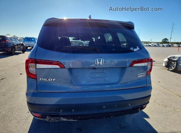 5FNYF6H2XNB093841 2022 HONDA PILOT Silver Вид ззаду