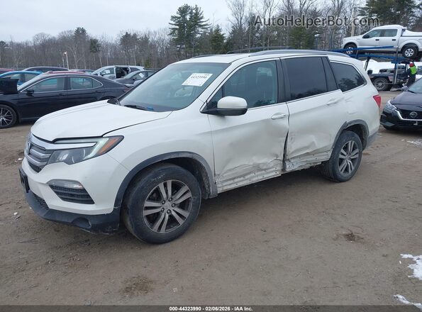 5FNYF6H56JB071386 2018 HONDA PILOT White Vista tres cuartos delantera izquierda