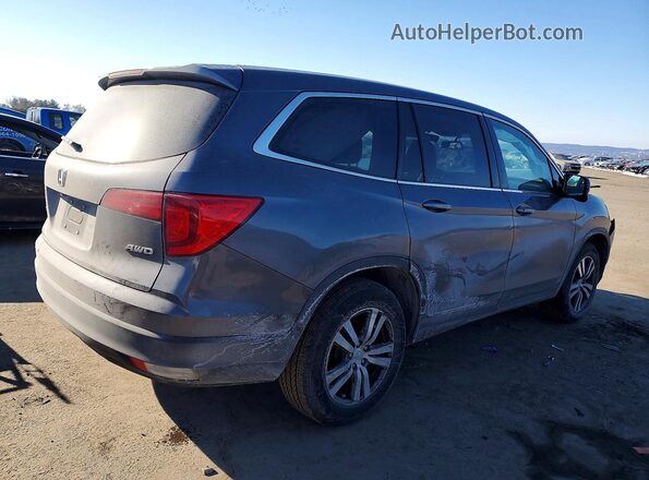 5FNYF6H59HB100583 2017 HONDA PILOT Gray 
