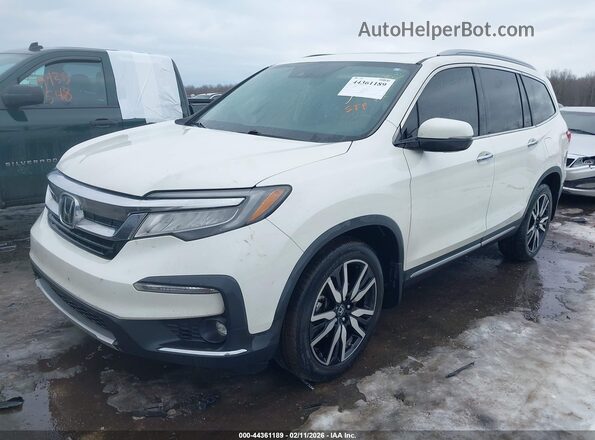5FNYF6H68KB006341 2019 HONDA PILOT Белый Передняя левая четверть