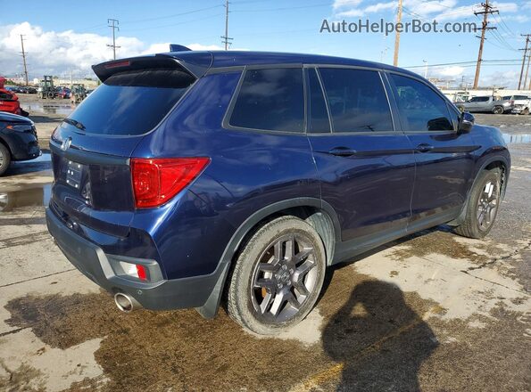 5FNYF7H5XNB003524 2022 HONDA PASSPORT Blue Przód prawy