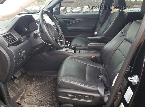 5FNYF8H09NB021829 2022 HONDA PASSPORT Black Widok wnętrza z przodu