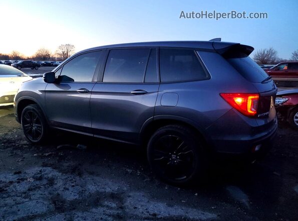 5FNYF8H25LB015007 2020 HONDA PASSPORT Gray Trasero izquierdo