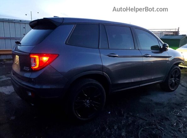 5FNYF8H25LB015007 2020 HONDA PASSPORT Gray Trasero derecho