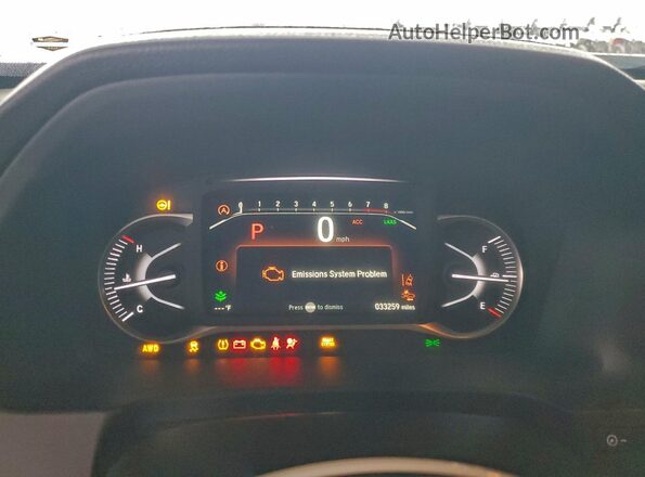 5FNYF8H50PB028179 2023 HONDA PASSPORT Black Widok zestawu wskaźników