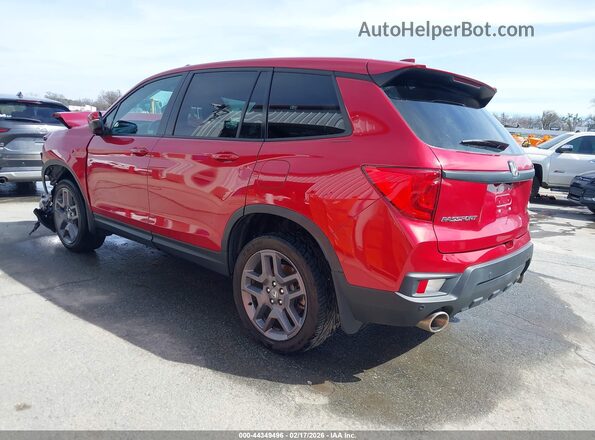 5FNYF8H56PB020040 2023 HONDA PASSPORT Red Rear left