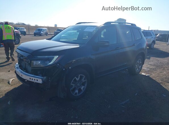 5FNYF8H64PB040666 2023 HONDA PASSPORT Черный Передняя левая четверть