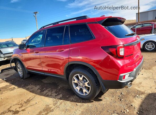 5FNYF8H66PB001593 2023 HONDA PASSPORT Red Tył lewy