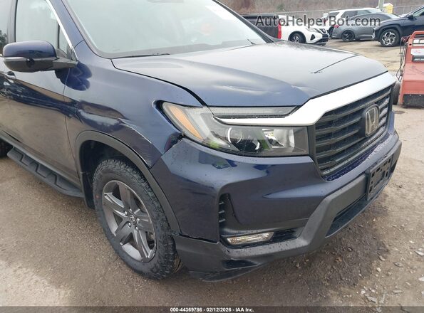 5FPYK3F50PB016154 2023 HONDA RIDGELINE Blue Front view