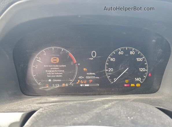 5FPYK3F51RB003190 2024 HONDA RIDGELINE Gray ხელსაწყოთა პანელის ხედი