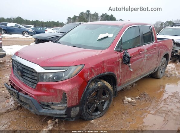 5FPYK3F52NB038668 2022 HONDA RIDGELINE Red Przód lewy