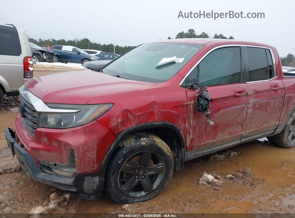 5FPYK3F52NB038668 2022 HONDA RIDGELINE Red Widok z przodu