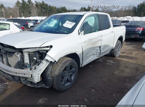 5FPYK3F59NB032138 2022 HONDA RIDGELINE White Առջևի ձախ երեք քառորդ տեսարան