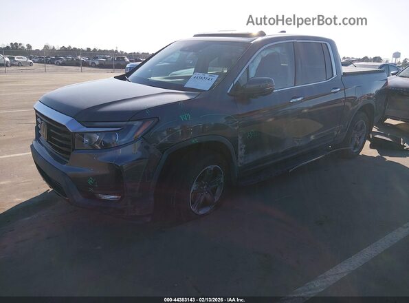 5FPYK3F70MB020749 2021 HONDA RIDGELINE Gray Առջևի ձախ երեք քառորդ տեսարան