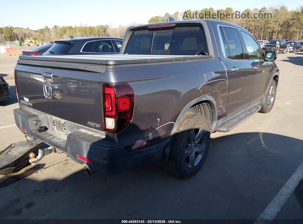 5FPYK3F70MB020749 2021 HONDA RIDGELINE Gray Հետևի աջ